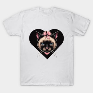 Siamese cat love T-Shirt